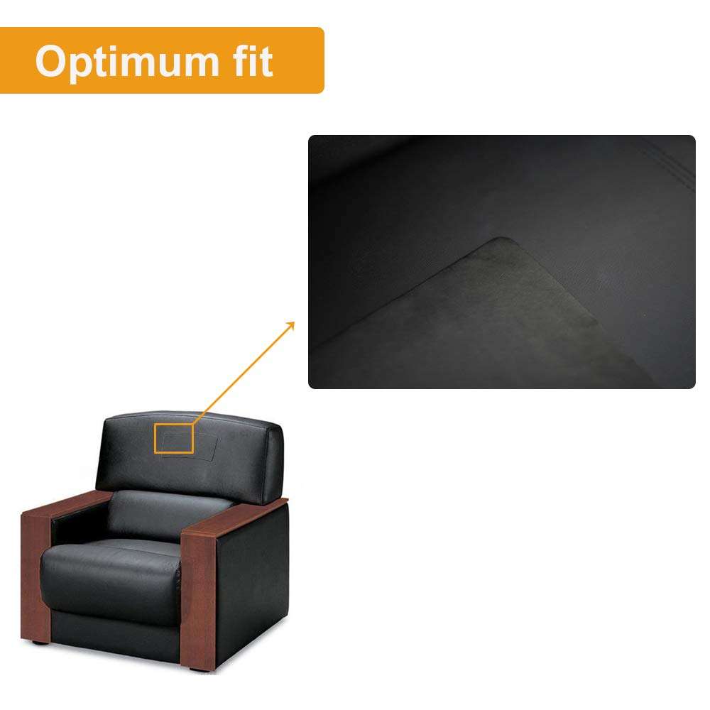 SUMURA Leather Repair Patch, Leather Adhesive Kit for Sofas, Drivers Seat, Couch, Handbags, Jackets - 8× 11inch（Medium Brown） 4