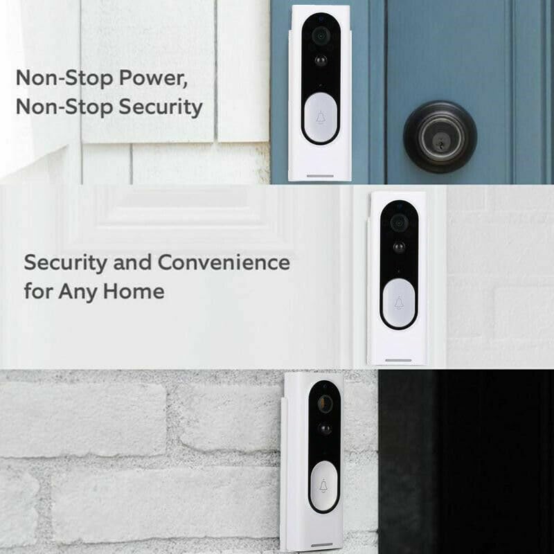 THE PERFECT PART Wireless Doorbell - Wireless Doorbell Chime with HD Security Camera, Battery Operated Front Door Camera with Receiver, Wireless Doorbells for Home with 2 Way Audio & Motion Detector 3
