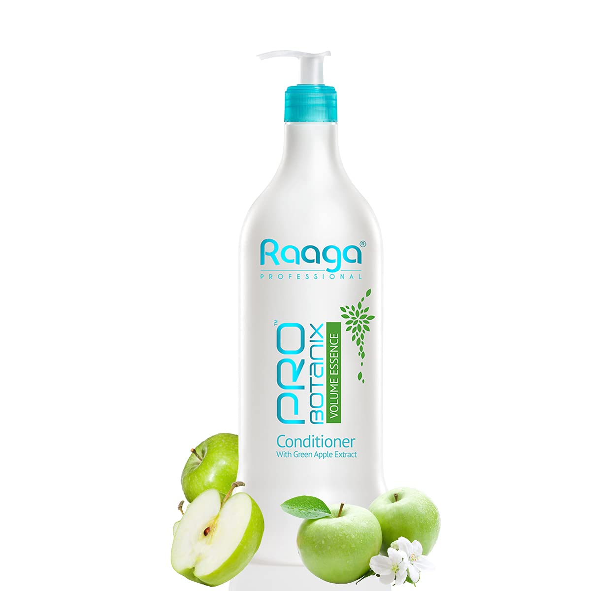 Raaga Professional Pro Botanix Volume Essence Conditioner with Green Apple Extract, Get Bouncy, Fuller and Thicker Hair, For Men and Women, 1000 ml 4