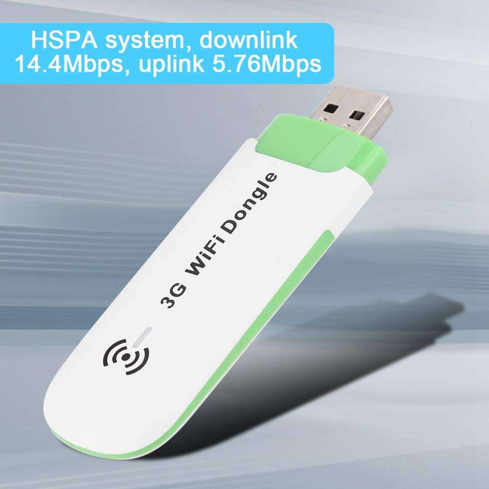 3G WiFi Modem,3G USB Mobile Hotspot,WiFi Dongle,Support USIM/SIM,T-Flash Memory up to 32G,Portable Mini USB WiFi Hotspot,Router up to 9 Users Connect,Support WCDMA(White) 4