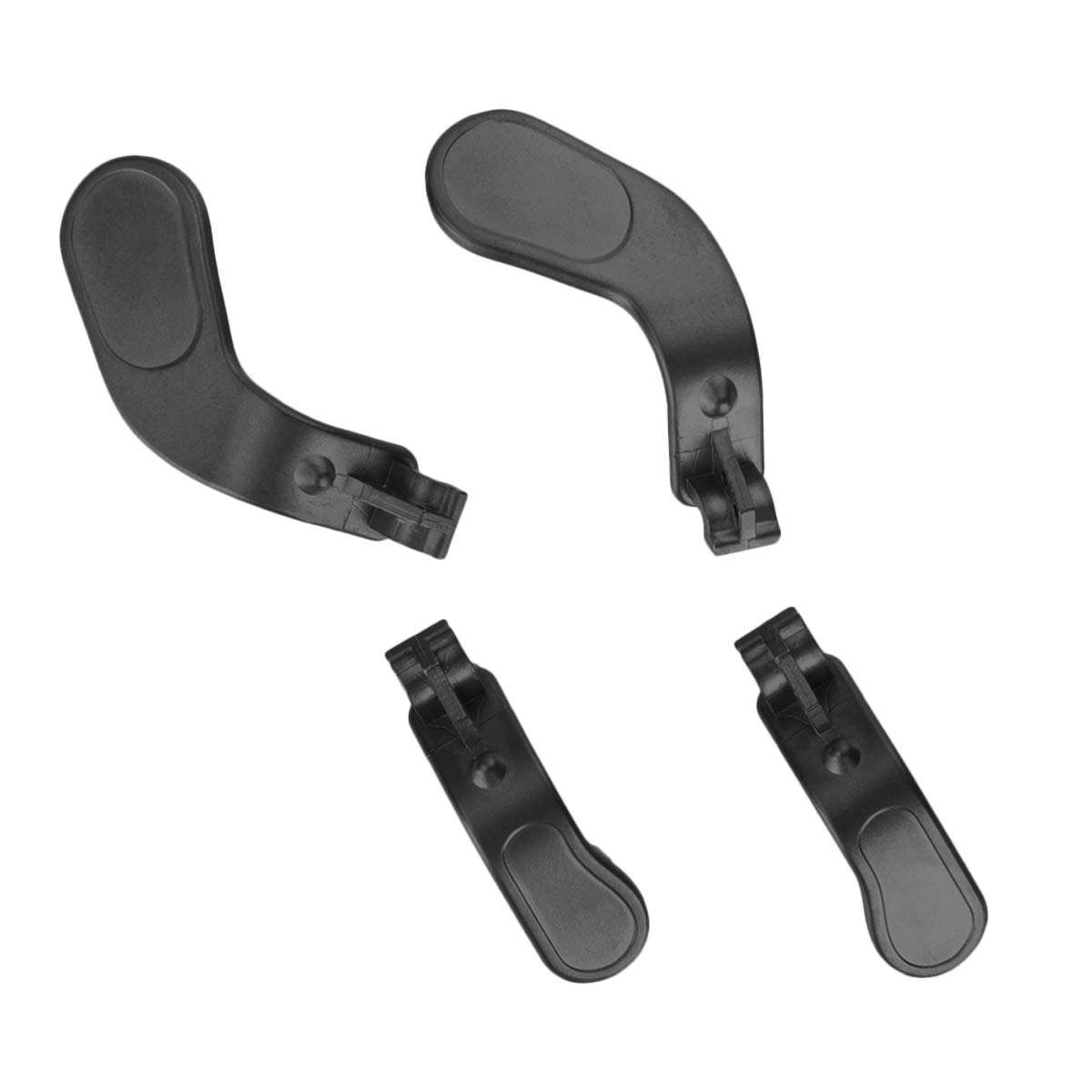 4 PCS Metal Paddles, Back Hair Trigger Locks Replacement Parts for Xbox One Elite Series 2 Controller/Elite Series 1 Controller/Elite 2 Core Controller(Black) 4