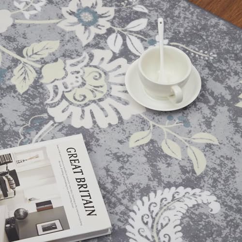 GlowSol Washable Rugs 5x7 Modern Floral Large Area Rug Abstract Rugs for Under Table Soft Non Slip Low Pile Hallway Rug Carpet for Living Room Modern Floral Abstract Throw Mat Farmhouse Rugs 5x7 4
