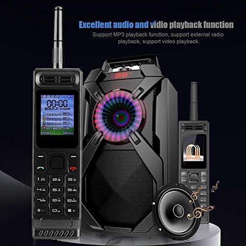 Tosuny Vintage Retro Brick Cell Phone Mobile Phone, Four Card Four Standby QuadBand 2G Retro Bluetooth New Classic Old Mobile Phone, 2G GSM 850/900/1800/1900Mhz (Black) 2