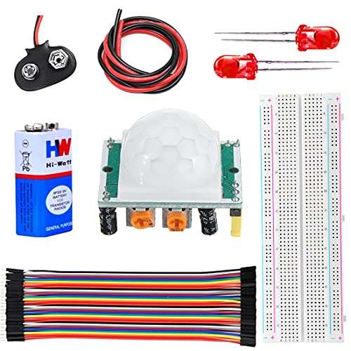 REES52 Making A Motion Detector Using PIR Motion Sensor, Motion sensor, Motion detector sensor, Hc-sr501 pir sensor module, Science project kit 1