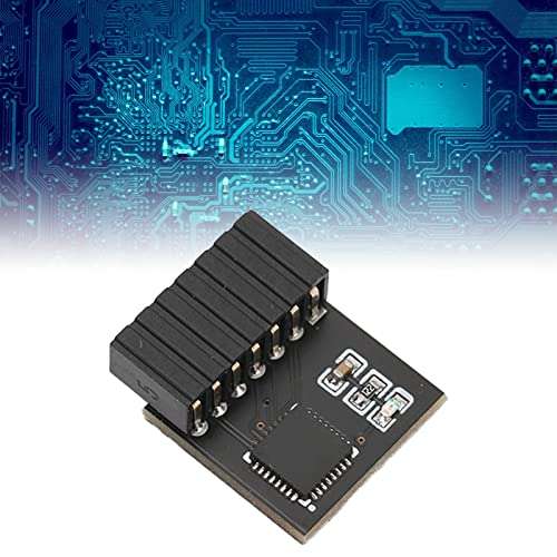 CCYLEZ TPM 2.0 Module, TPM SPI 14 Pin Module for Motherboard, TPM 2.0 Encryption Security Module, Portable TPM 2.0 Remote Card Compatible with TPM2.0 for 5