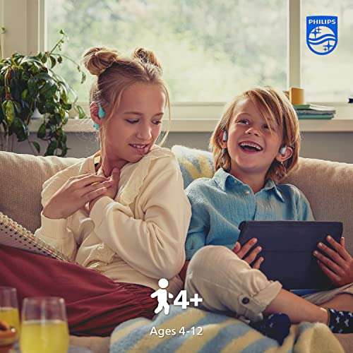 PHILIPS Kids Open-Ear Bone Conduction Bluetooth Headphones with Internal Microphone and Parental Controls, Gray, TAK4607GY 4