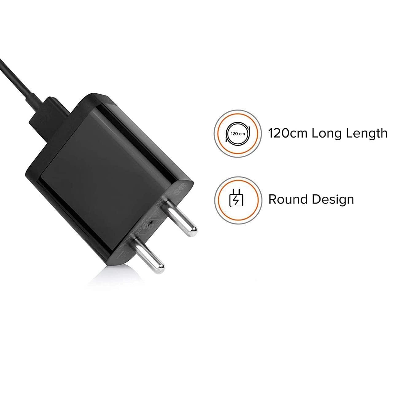 A J Tablets Android USB Mobile Charger with 1 Meter Data Cable 2