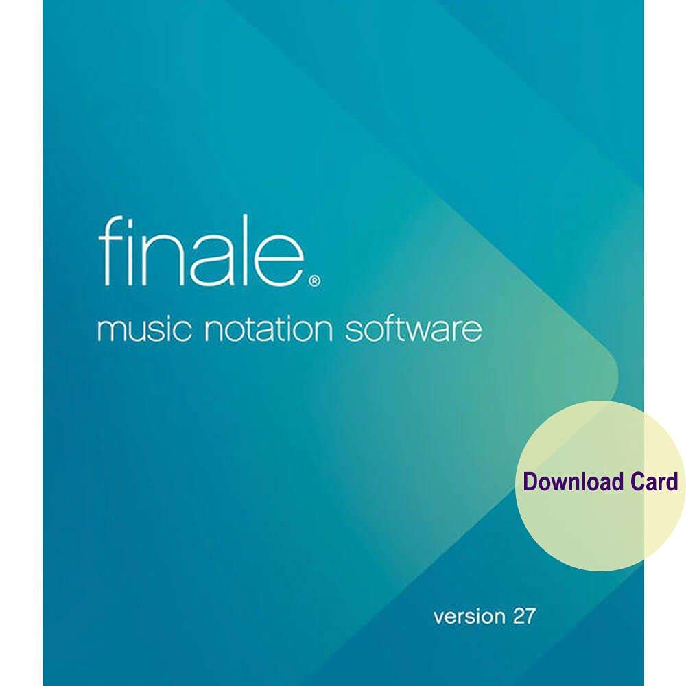 Makemusic Finale 27 Professional Music Notation Software For Students & Teachers – Academic Only (Download Card) 1