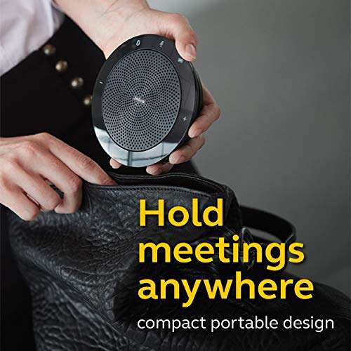 Jabra Speak 510 UC Wireless Bluetooth Speakerphone – Outstanding Sound Quality, Portable Conference Speaker for Holding Meetings Anywhere - Certified for Zoom & Google Meet 3