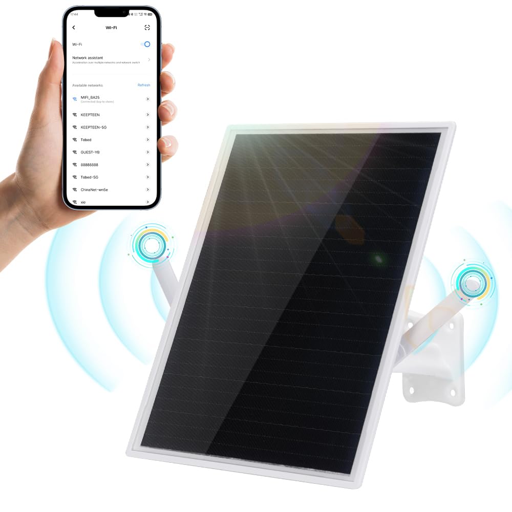 WiFi Solar Panel Router Repeater,15W 25000mAh Solar Panel Powerd 300Mbps 492ft Coverage WiFi Range Extender WLAN Repeater Wireless Amplifier IP66 Solar Router Signal Booster E3 1