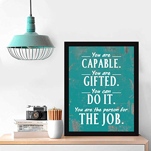 Chaka Chaundh - Office Quotes Frames - Motivational Quotes Wall Frames for Office - HR, Job, Employed Quotes Framed Posters Job Business Quotes Wall Frame - Office Quotes Poster - (13.6 X 10.6 Inches) 2