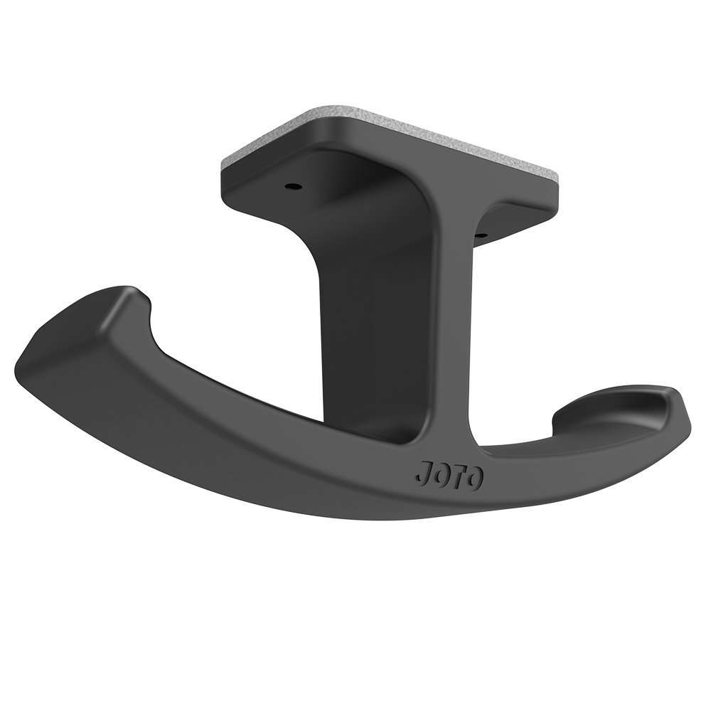 JOTO Headphone Stand Hanger, Silicone Under Desk Dual Headset Holder Mount Hook Hanger for Gaming Headphone Earphone -Black 1