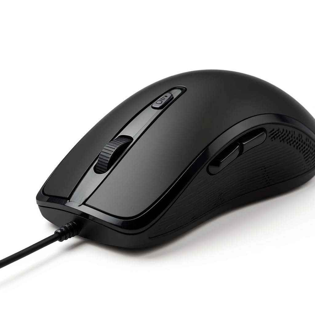 SNAPPSY Game Wired Luminous Mouse with USB Interface | Silent Precise Control for Desktop Computers, PC, Notebook, Office, and Gaming 4-Button 3