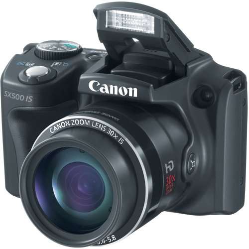 Canon PowerShot SX500 is 16.0 MP Digital Camera with 30x Wide-Angle Optical Image Stabilized Zoom and 3.0-Inch LCD (Black) (Old Model) 5