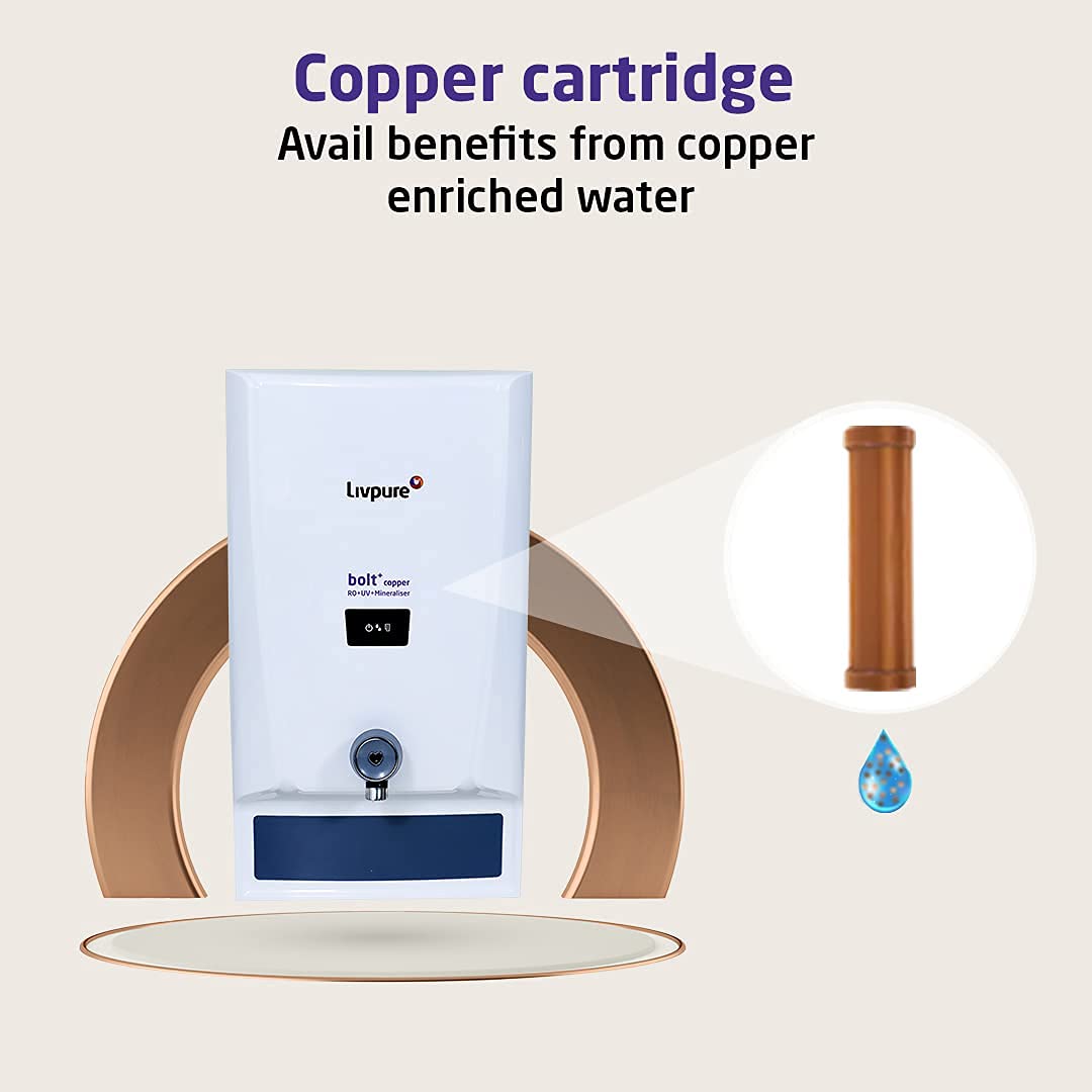 Livpure LIV-BOLT+COPPER(RO+UV+MIN) Water Purifier (7 ltr) 5