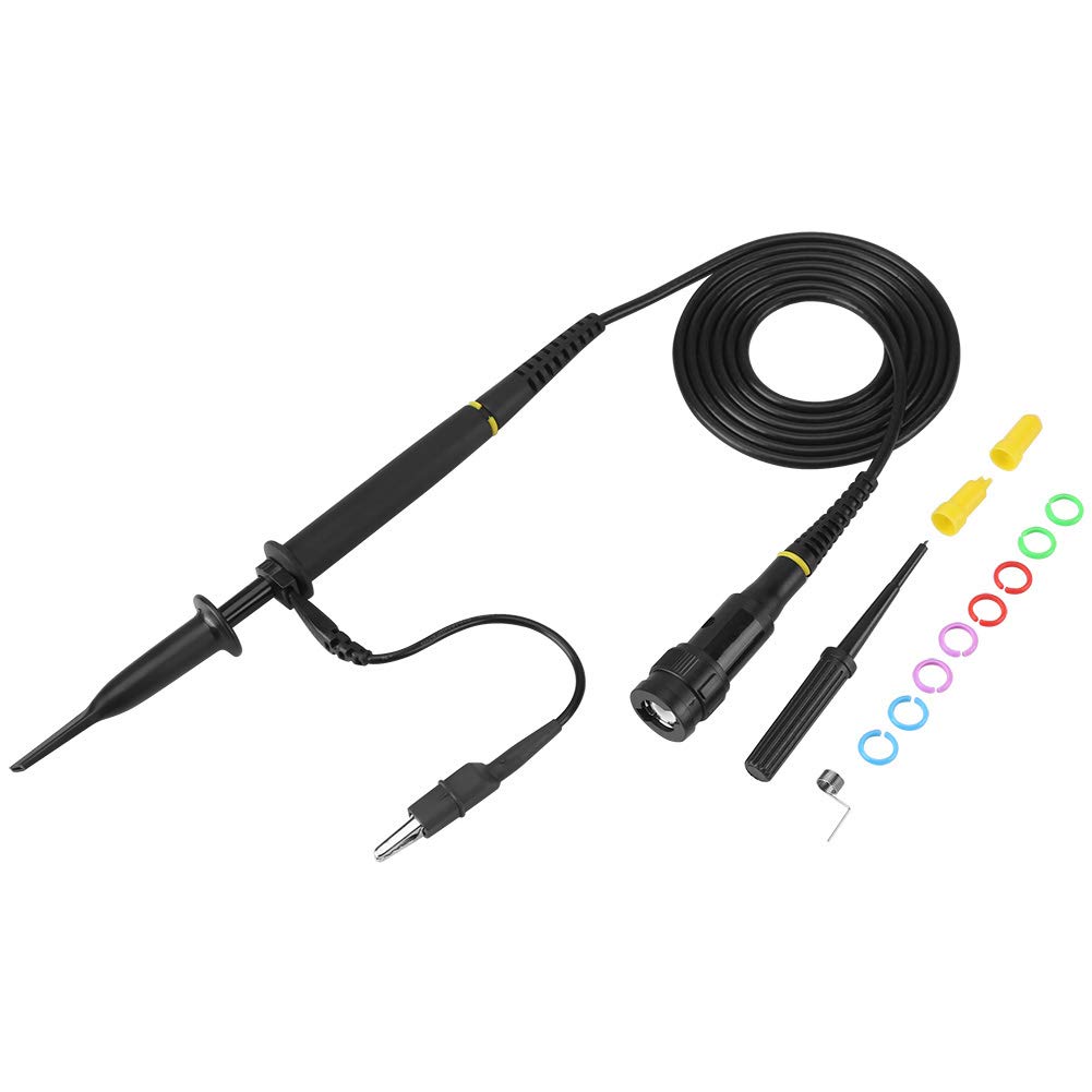 Oscilloscope Probe Set P4060, 100x Probe High Voltage Attenuator Scope Probe 60MHz High Voltage Probe Oscilloscope Probe BNC Test Probe with Accessory Kit