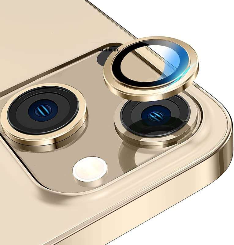 MOBIKTC 2 Pack Compatible with iPhone 14 6.1" ? iPhone 14 Plus 6.7" Gold 1