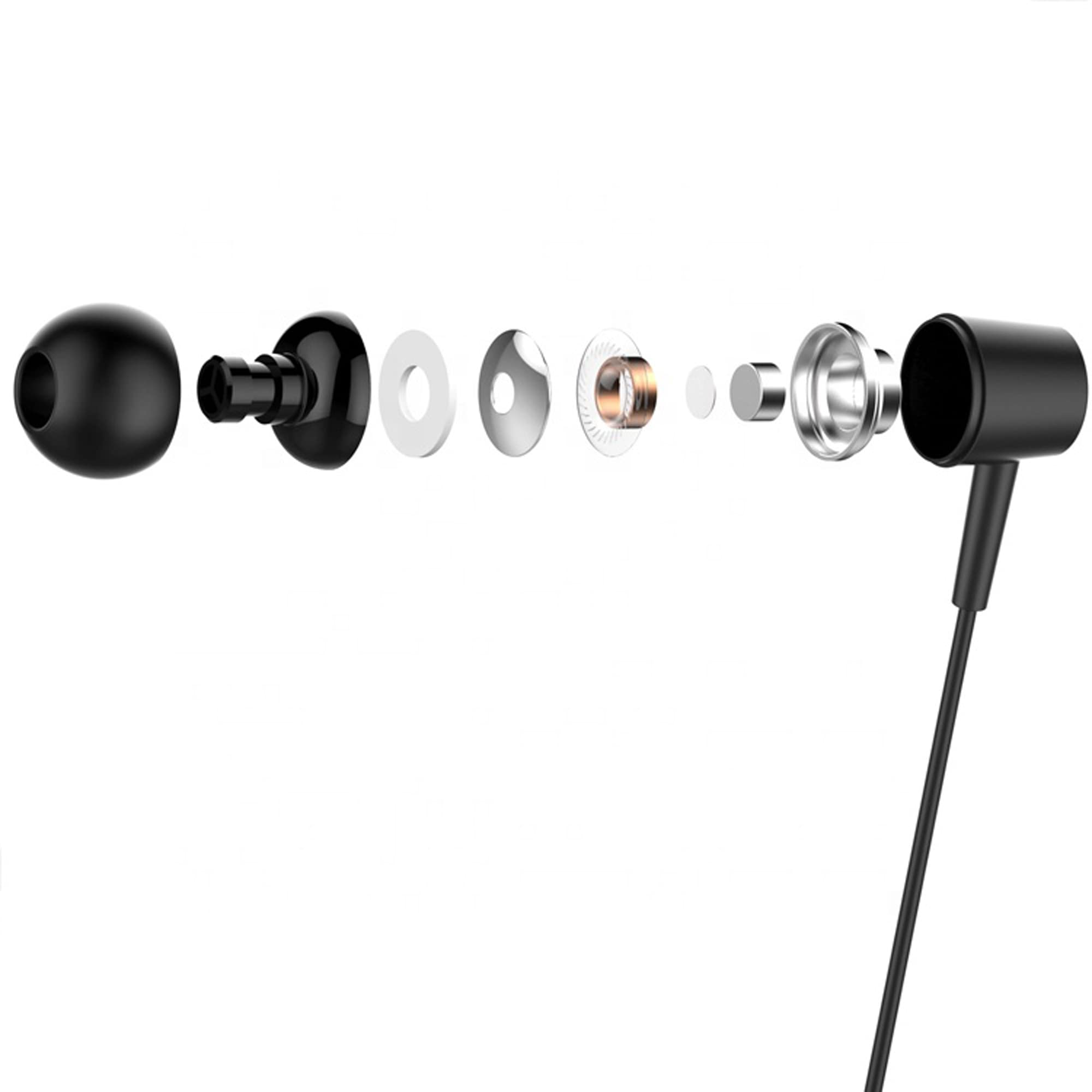 In-Ear Headphone For Xiaomi Mi Max 3 Pro In- Ear Headphone | Earphones | Headphone| Handsfree | Headset | Universal Headphone | Wired | MIC | Music | 3.5mm Jack | Calling Function | Earbuds | Microphone| Bass Bost Sound | Flat Wired Earphone| Original Earphone like Performance Best High Quality Sound Earphones Compatible With All Andriod Smartphone, MP3 Players, Mobile, Laptops NM3- (CHAMP, Black/White) 4