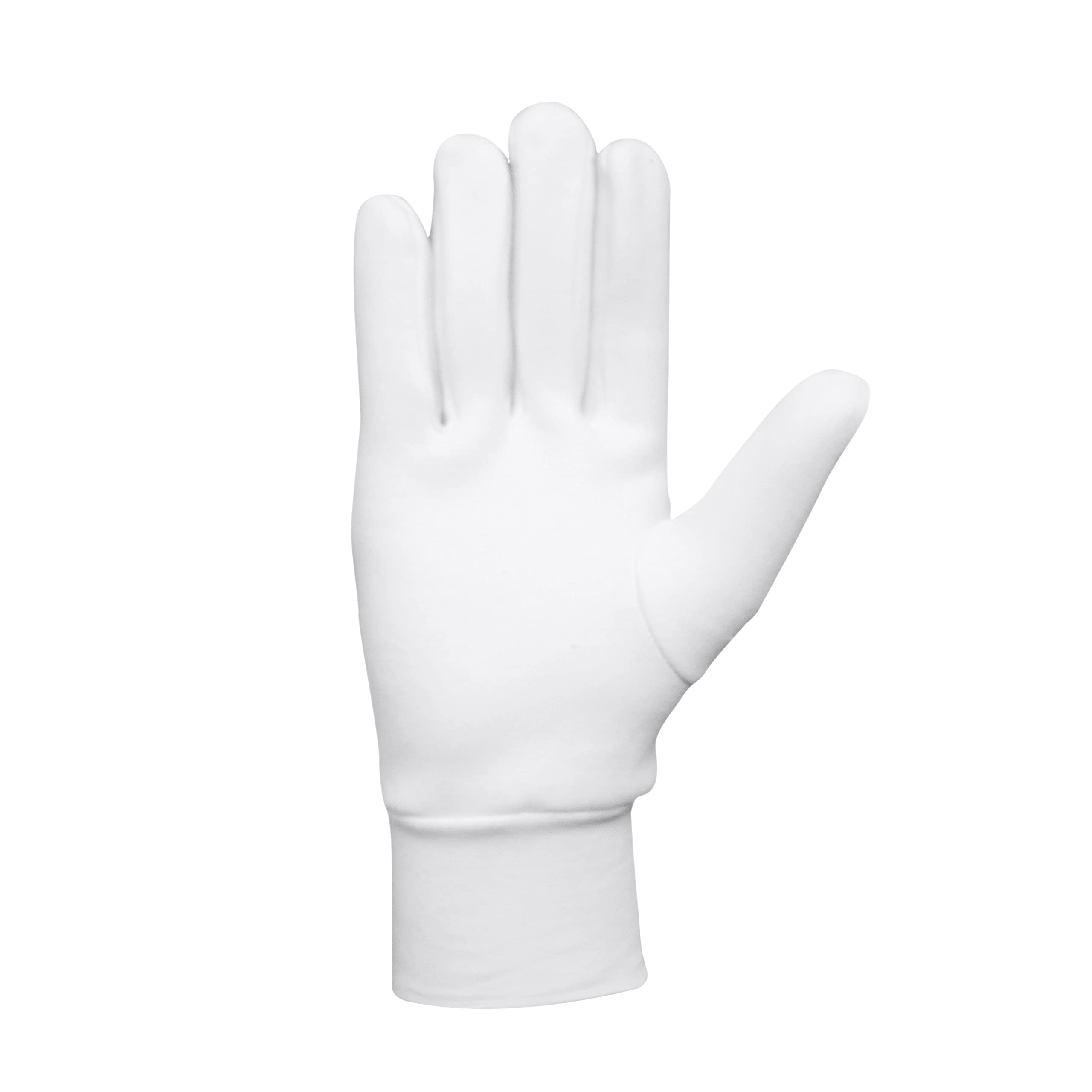 Whitedot Sports Dot 2.1 Cotton Cricket Batting Inner Gloves (Boys/Small, Full Finger, White) 4