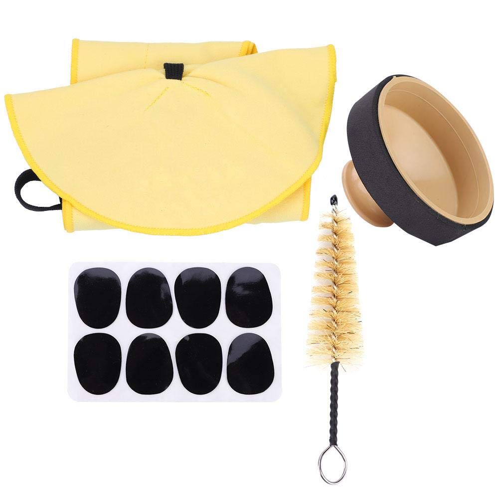 Bnineteenteam Saxophone Kits 4 in 1 Mute Pads Brush Cleaning Cloth Accessories for Alto Saxophone 1