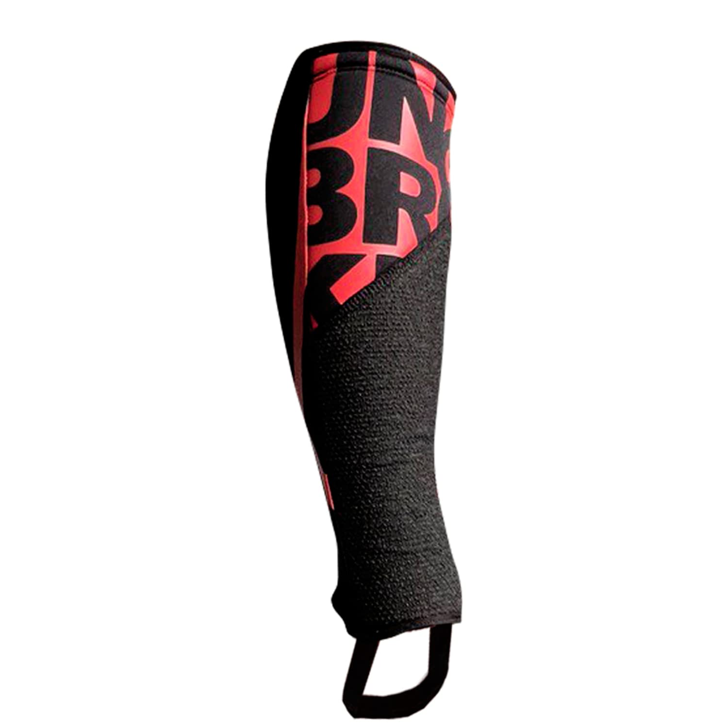 UNBROKENSHOP Shin Sleeves Pro Red 7mm Neoprene, Weightlifting, Deadlift, Rope Climb, Box Jumps for Men and Women, Single (L/XL) 3