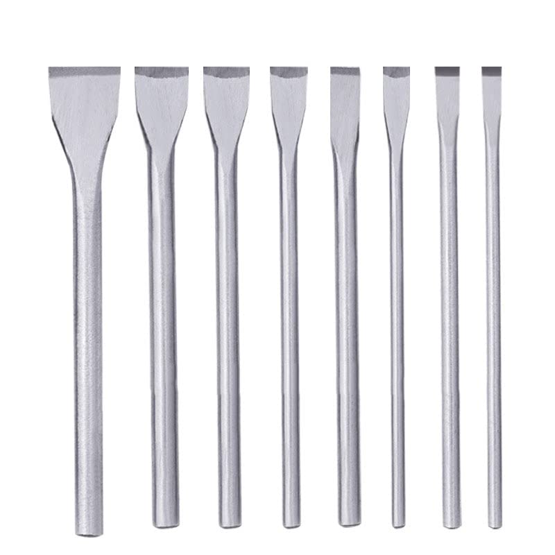 7pcs/Set Leather Craft Tool Slot Punches Flat Tip Straight Punch Hollow Cutter DIY Hand Work Leather Tool 5/10/15/20/25/30/35mm
