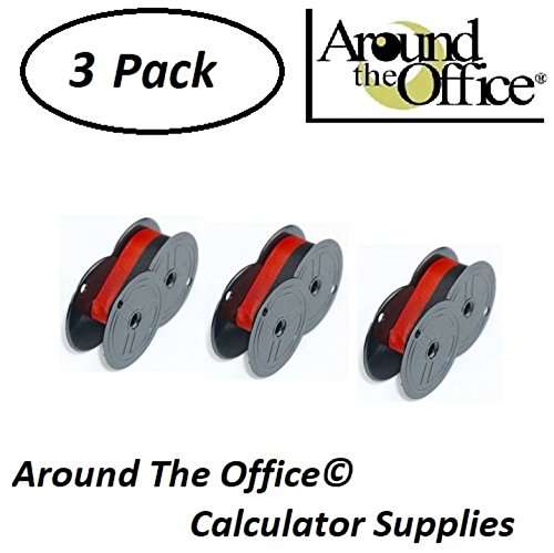 Around The Office Compatible Package of 3 Individually Sealed Ribbons Replacement for Triumph/Adler 1212-P Calculator 1