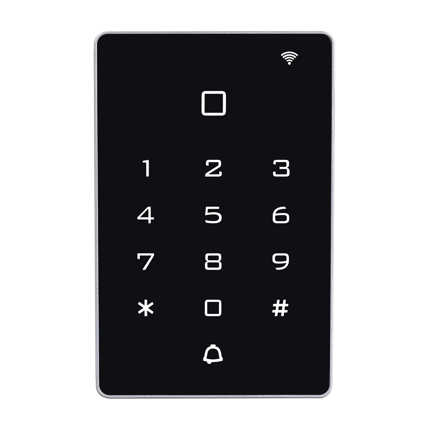 AMOCAM Wireless WiFi Access Control Keypad, Backlight Door Access Control System + 5PCS ID Keychains, Wiegand 26, Password Keypad for House Apartment, TUYA Wireless Entry Security Access Controller 6