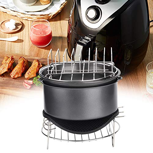 Easy to Clean Fryer Accessories Set, Air Fryer Accessories Parts, Non-Toxic Pizza Pancakes for Home Kitchen 2