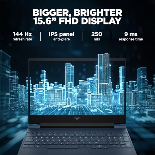 HP Victus Special Edition, 12th Gen Intel Core i7-12650H, 4GB RTX 3050A GPU, 15.6-inch (39.6 cm), FHD, IPS, 144Hz, 16GB DDR4, 1TB SSD, Backlit KB, 9ms Response time (MSO, Blue, 2.29 kg), fa1389TX 5
