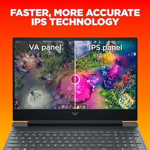 HP Victus Gaming Laptop, 12th Gen Intel Core i7-12650H, 6GB RTX 4050 GPU, 15.6-inch (39.6 cm), 75W TGP, FHD, IPS, 144Hz, 16GB DDR4, 512GB SSD, Backlit KB, B&O (MSO, Silver, 2.37 kg), fa1134TX 6