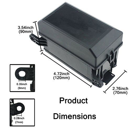 IZTOSS 12-Slot Relay Box 5 Relays 6 Blade Fuses - Fuse Relay Box with Fuse and 4pins 12V 40A Relay for Automotive Marine and Boat 5
