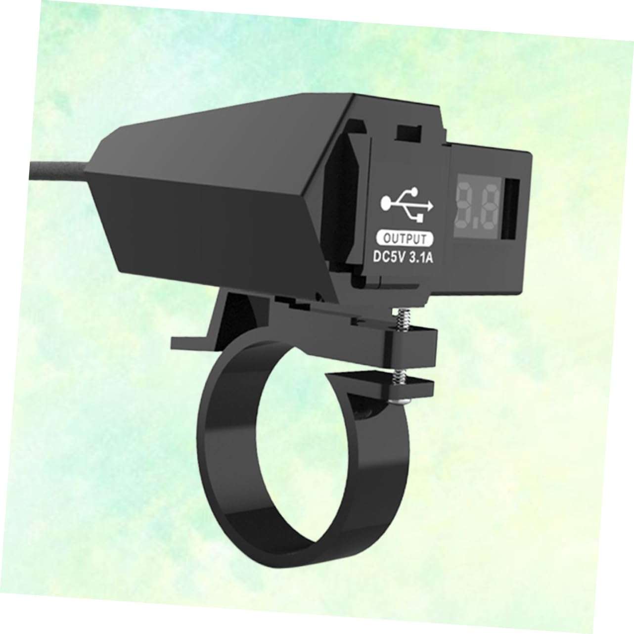 Cabilock Dual USB Port Motorcycle Phone Charger Waterproof USB Charger Led Display 3.1a Max Output 3