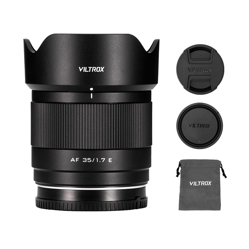 Viltrox 35mm f1.7 for Sony E Mount, Auto Focus AF 35mm f1.7 for Sony E-Mount A7 A7II A7III A7RII A7RIII A7RIV A7SIII A9 A7C A6400 A6000 A6600 A6100 A6500