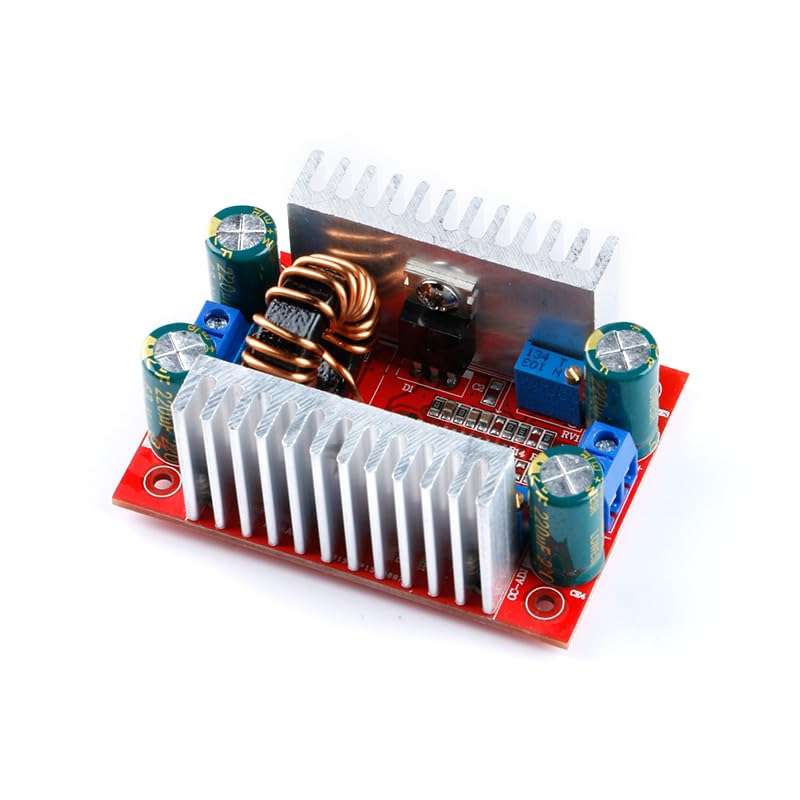 MusRock 400W DC-DC Boost Module 8.5–50V Input 10–60V Output 96% Efficiency -40°C to +85°C Wide Temp, Compatible with STM32, LabVIEW 3