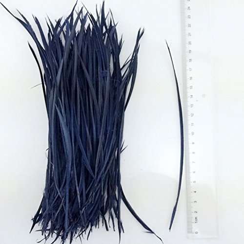 5''-9.5'' Feathers Fly Tying Materials for stonefly nymph split tails& down wings 50pcs/pack (navy blue) 4