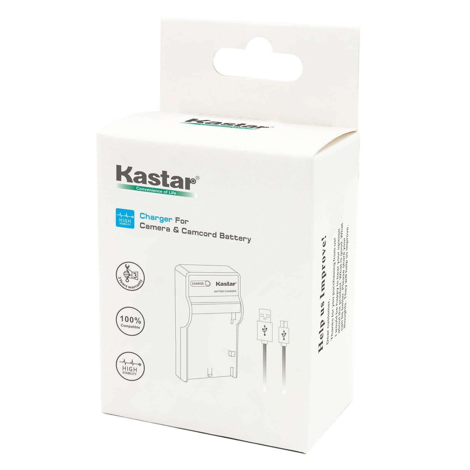 Kastar Slim USB Battery Charger Replacement for Kodak LB-070 LB070 Battery and Kodak Pixpro AZ651, Pixpro AZ651 AZ652 Astro Zoom, Pixpro AZ901, PIXPRO S1, PIXPRO S-1, Minolta MN67Z Camera 5