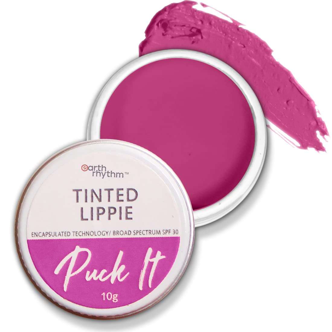 Earth Rhythm Tinted Lip Balm & Cheek Tint with SPF30 - Girl Gang, Nourishes & Hydrates Dry Chapped Lips, Provides UV Protection, with Shea Butter & Almond Oil, Chemical & Paraben free - 10 gm 1