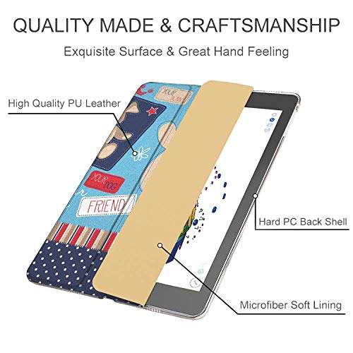 DuraSafe Cases for iPad 9.7 inch Old Model 4 3 2 Gen PC Case A1458 MD513HN/A A1416 MC705HN/A MD328HN/A MD336HN/A A1395 MC769HN/A MC954HN/A MC979HN/A A1459 MD514HN/A MD511HN/A MD515HN/A - Puppy Friend 5