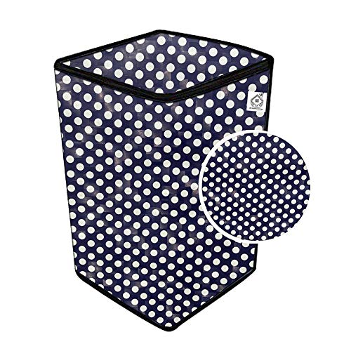 Jm Homefurnishings Vinyl Washing Machine Cover for Croma 7 Kg Fully Automatic Top Loading, Craw1401, Polka Dot Print (Multicolor) 1
