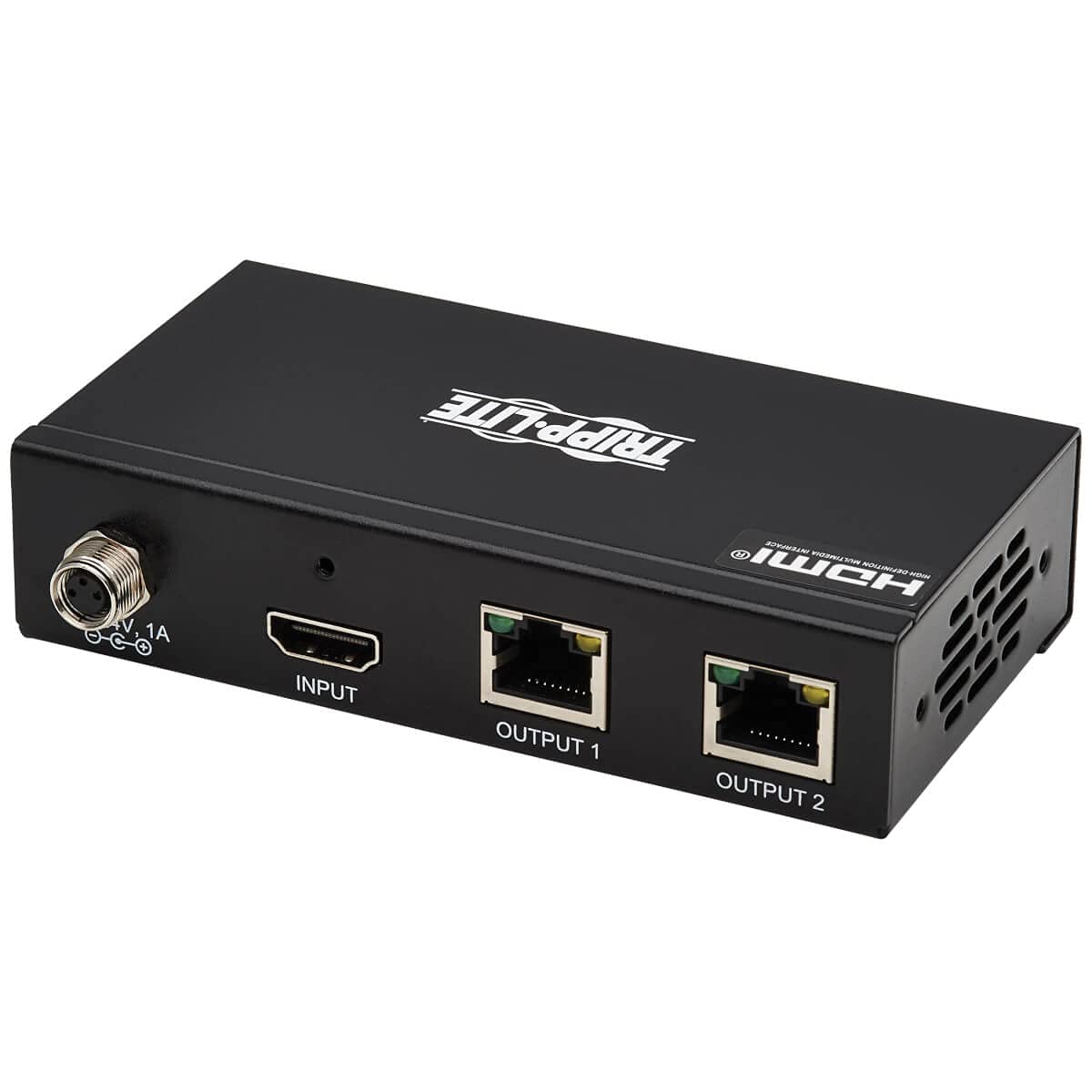 Tripp Lite HDMI Over Ethernet Cat6 Splitter 2-Port - Up to 230 feet or 70.1 Meters - 4K 60Hz Video, HDR, 4:4:4, PoC, HDCP 2.2, TAA Compliant (B127A-002-BH) 3