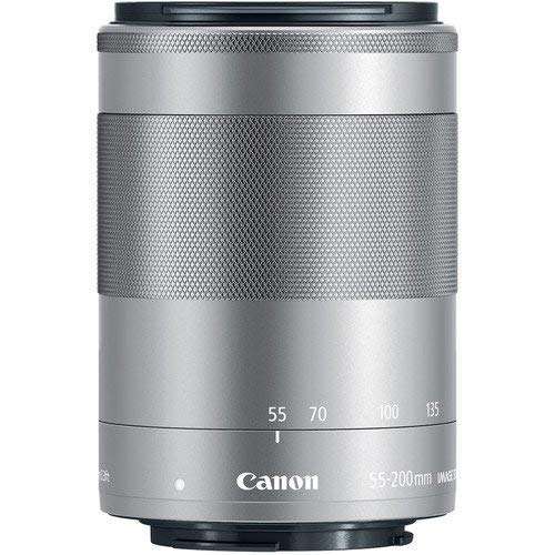 Canon EF-M 55-200mm f/4.5-6.3 Image Stabilization STM Zoom Lens (Silver) (International Version) (Bulk Packaging) 2