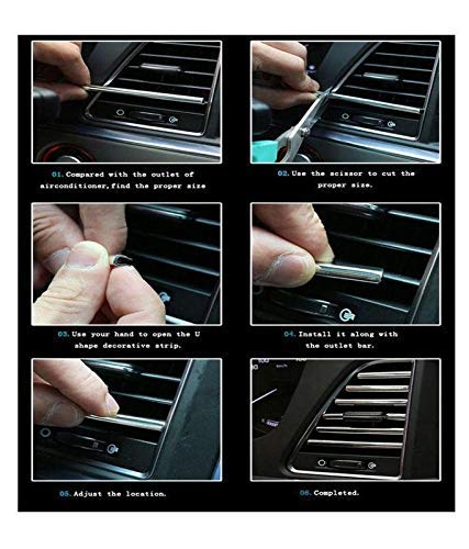 Guance AC Car Vent Chrome Car beeding for Honda WR-V 2020(5 Meter) 4