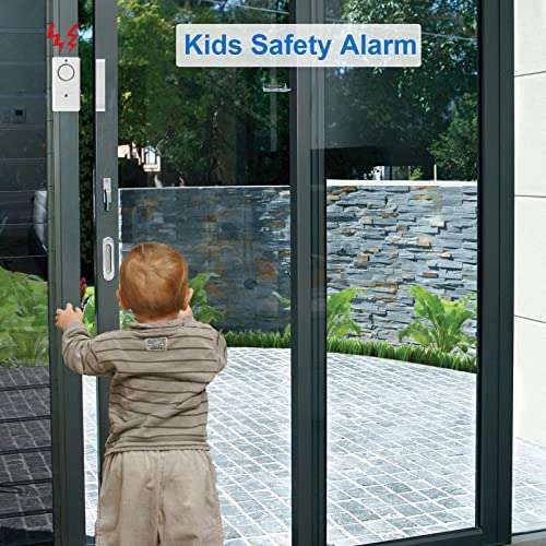 Window Door Alarm for Kids Personal Home Security Alarms with Chime for House, RV, Office, Business Safe (8Pack) 5