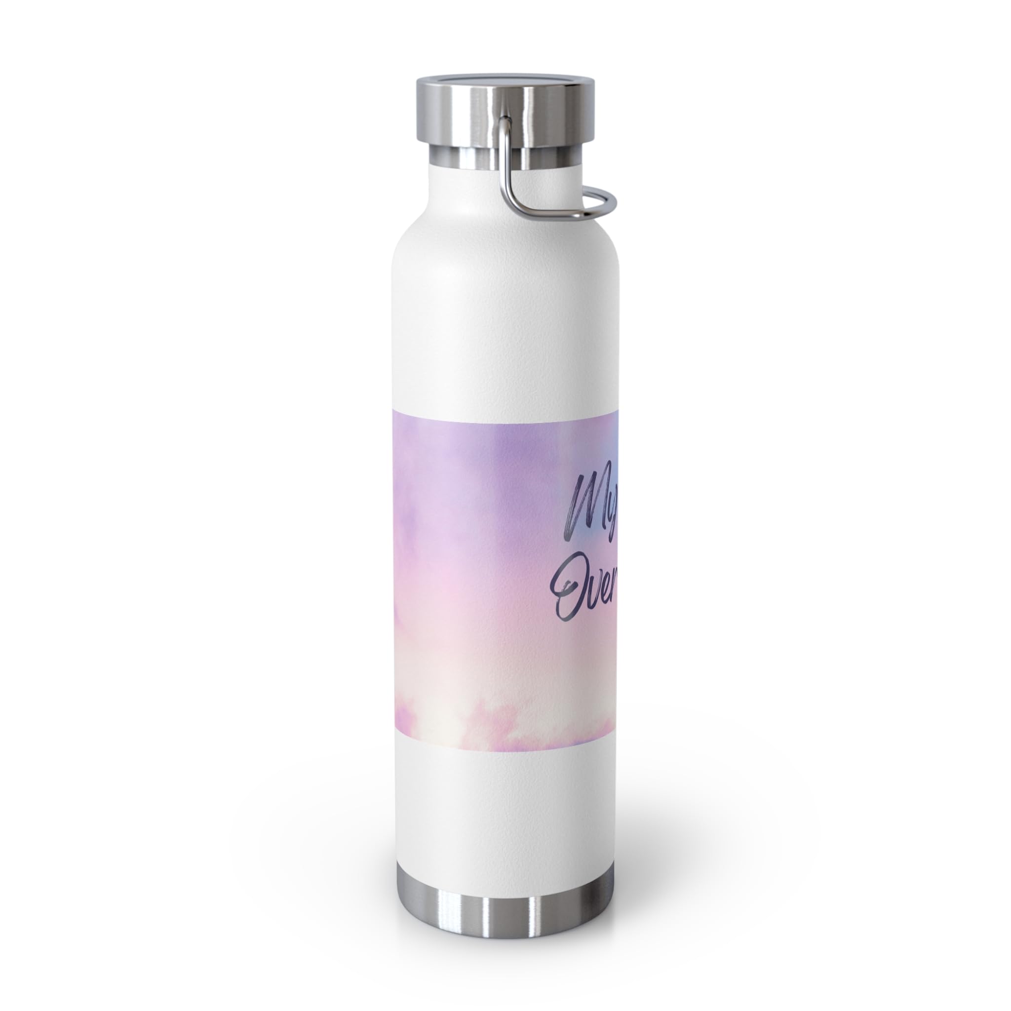 Inspirational 22oz Copper Vacuum Insulated Bottle - 'My Cup Overflows' 3