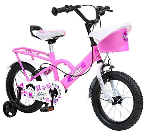 DROOPY 14 INCH TUBELESS Steel Kids Cycle 4 to 6 Years Kid Bella Pink Kids Cycle 2