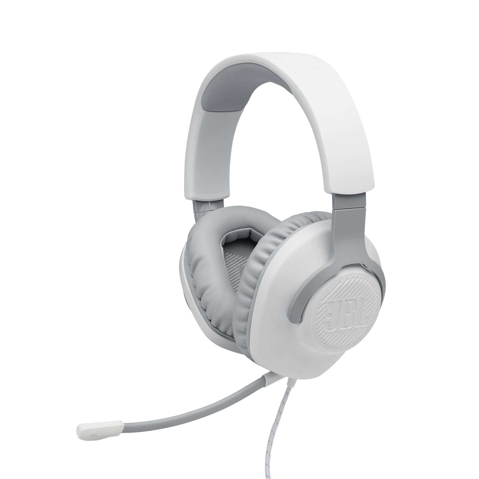 JBL Quantum 100 - Wired Over-Ear Gaming Headphones - White, Large 5