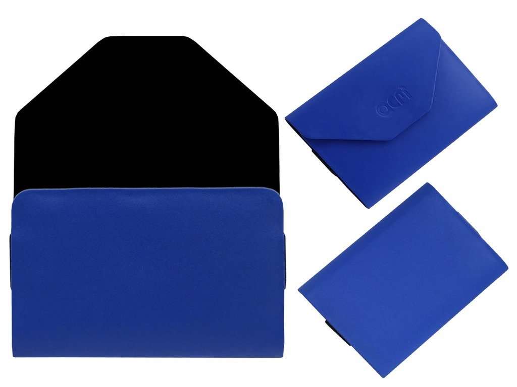 Acm Pouch Case Compatible with Iball Co-Mate Tablet Flip Flap Cover Blue 3