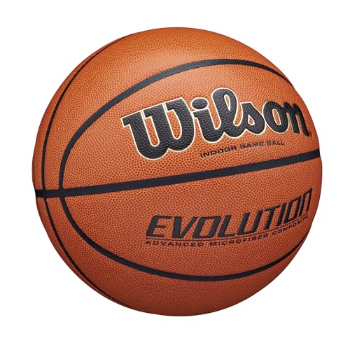 WILSON Evolution Game Basketball - Game Ball, Size 7 - 29.5" 3