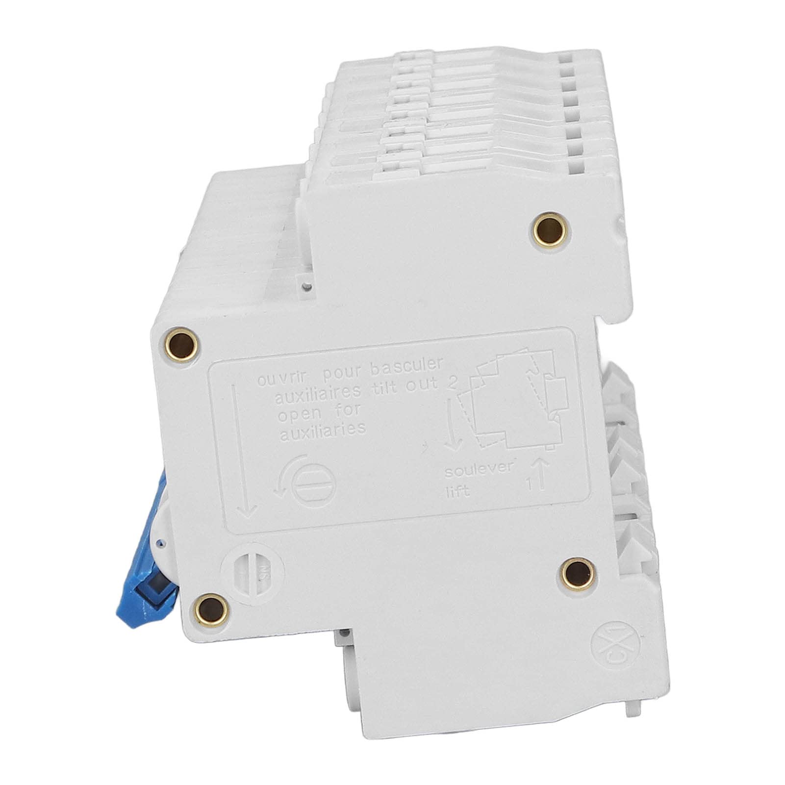 Interlocking Conversion Circuit Breaker, 50Hz Manual Dual Power Transfer Switch Stable Robust 4500A PVC AC400V for Fire Fight for Office Building ZozCgkdz 6